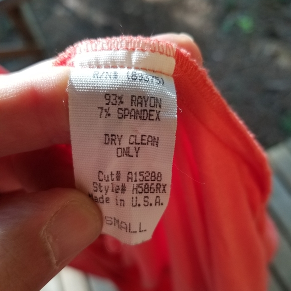 Summer Dress Orange Sky Brand Long Small Spaghetti Strap Halterneck Sleeveless - Picture 6 of 16